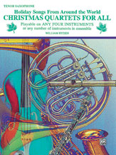 cover Christmas Quartets for All Tenor Sax cover